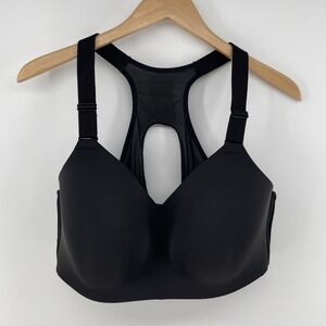 Avia  Sports Bra Women Size XXXL D-DD Black High Impact Racer Back